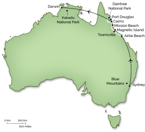 Australia - Boardies & Boomerangs - Trip Map