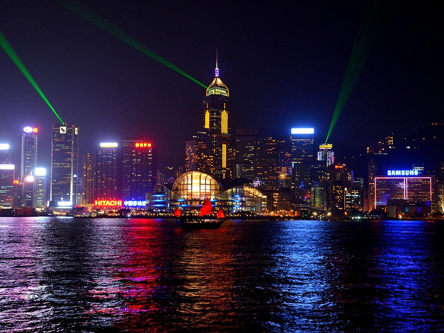 Hong Kong - Victoria Harbour Symphony of Lights - Dodd Family Adventure Blog