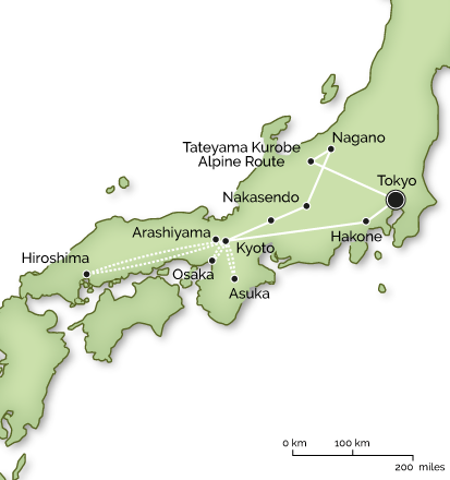Sumos & Samurai Trip Map